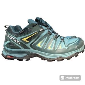 Salomon X Ultra 3 Low GTX Hiking Shoes - Women's 7.5 green